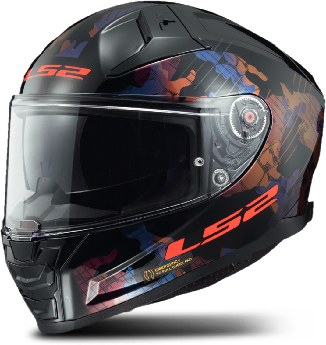 LS2 Casco Integral  FF811 VECTOR II KAMO Negro-Azul