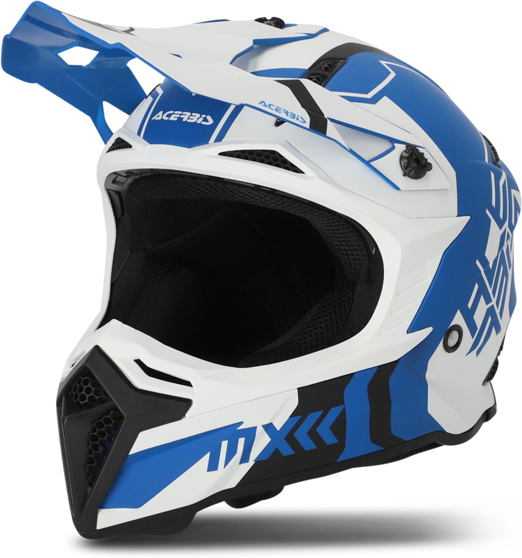 Acerbis Casco de Cross  Profile 5 Blanco-Azul