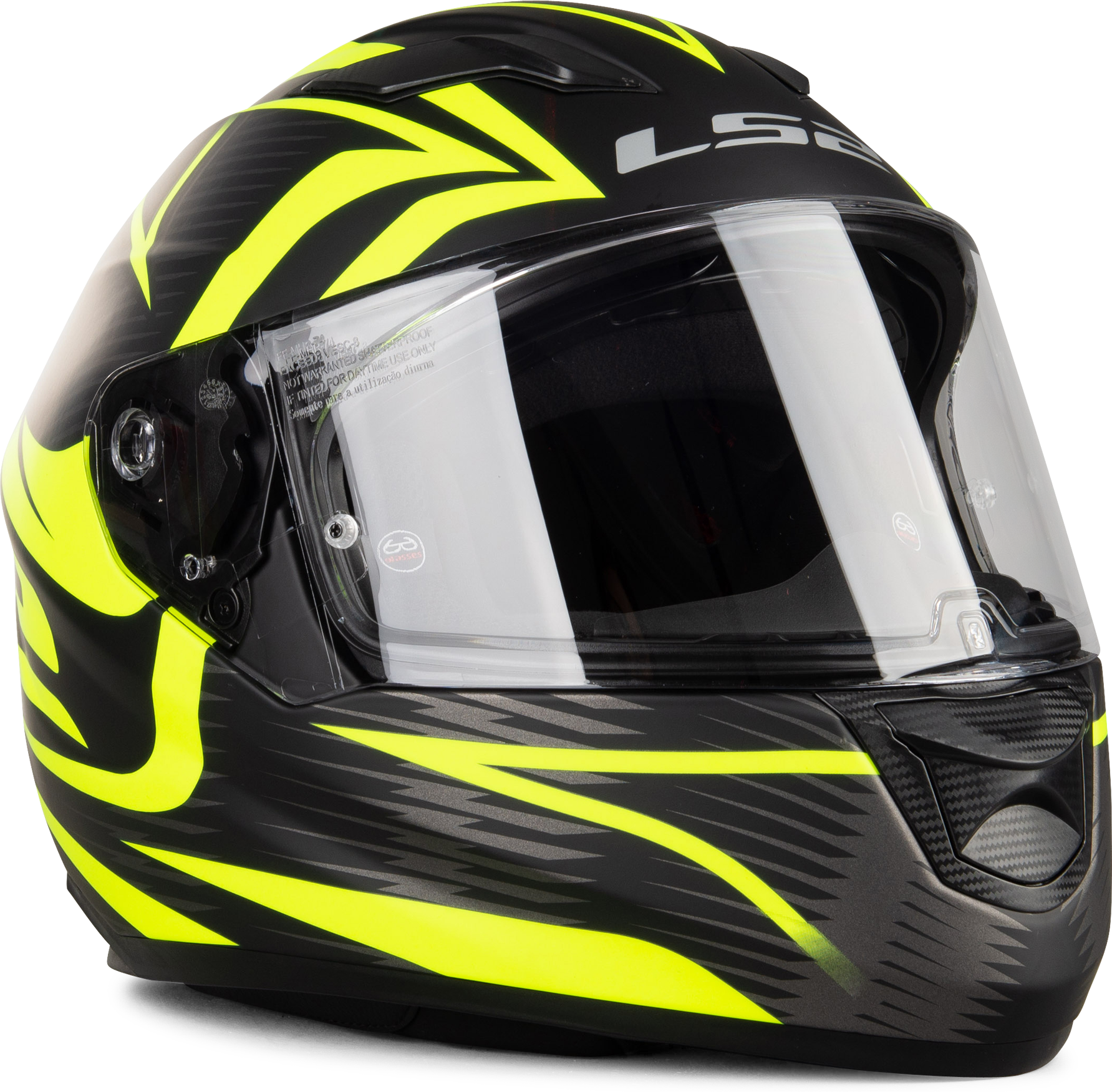 LS2 Casco Integral  FF320 Stream Evo Jink Negro Mate-Amarillo