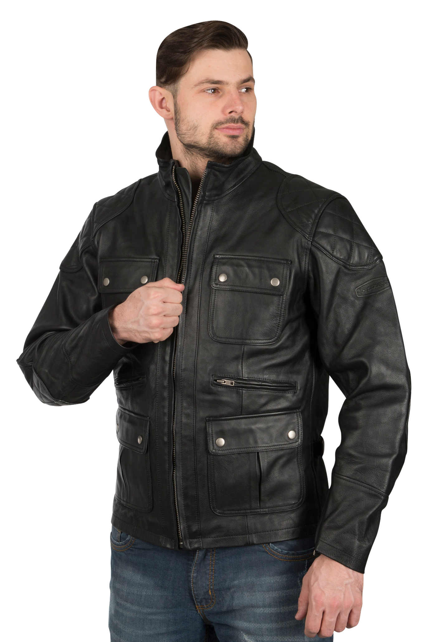 Course Chaqueta de Moto  Royale Negra