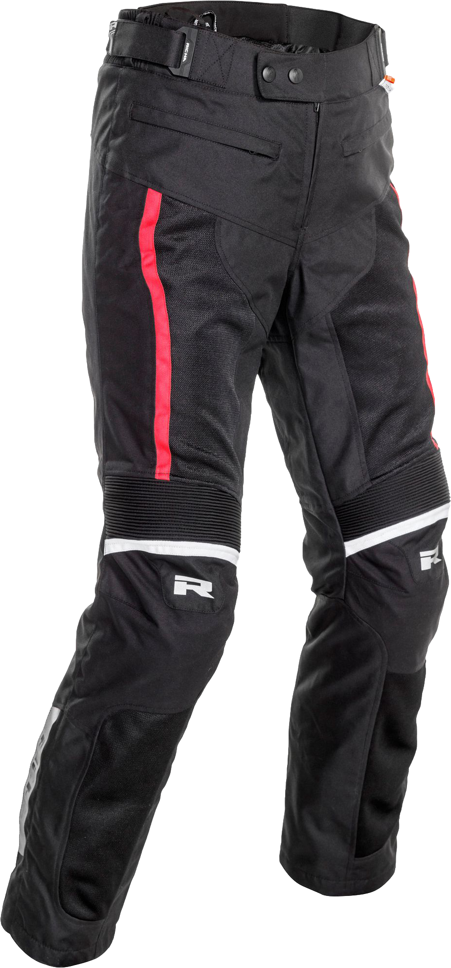 Richa Pantalones de Moto  Mujer Airvent Evo 2 Negro-Rojo