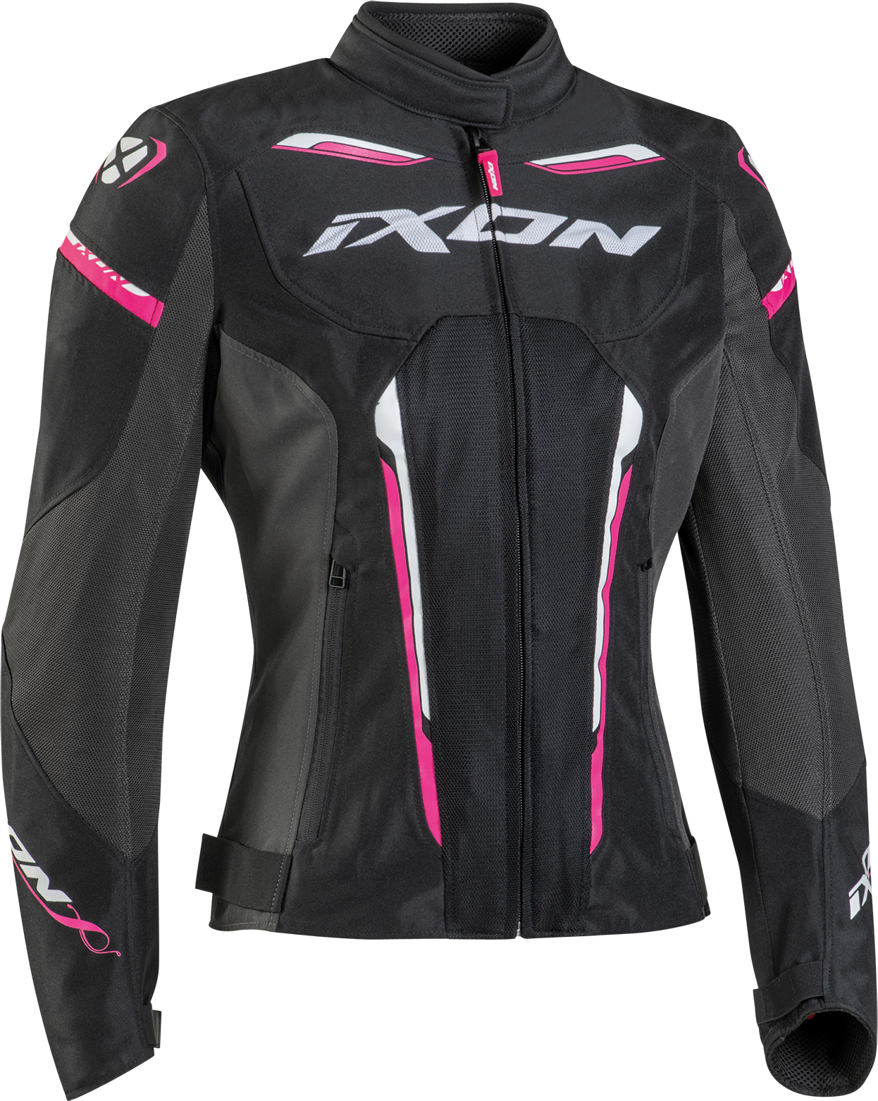 Ixon Chaqueta de Moto  Striker Negro-Antracita-Fucsia