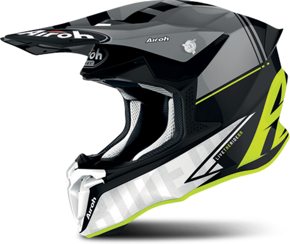 Airoh Casco de Cross  Twist 2.0 Tech Amarillo