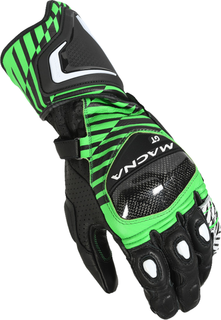 Macna Guantes de Moto  GT Verde-Negro