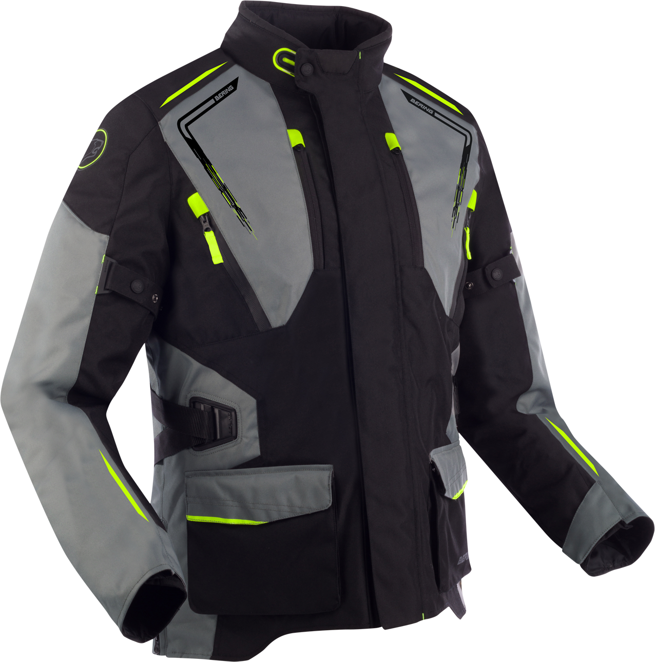 Bering Chaqueta de Moto  Vision Negro-Gris