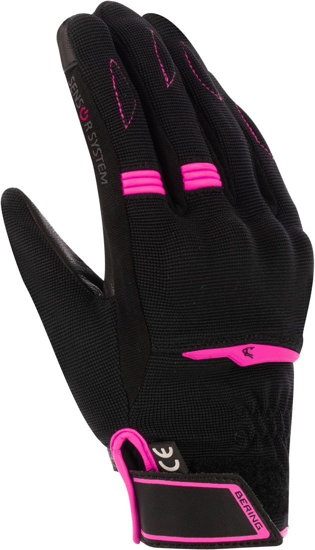 Bering Guantes de Moto para Mujer  Lady Fletcher EVO Fucsia-Negro