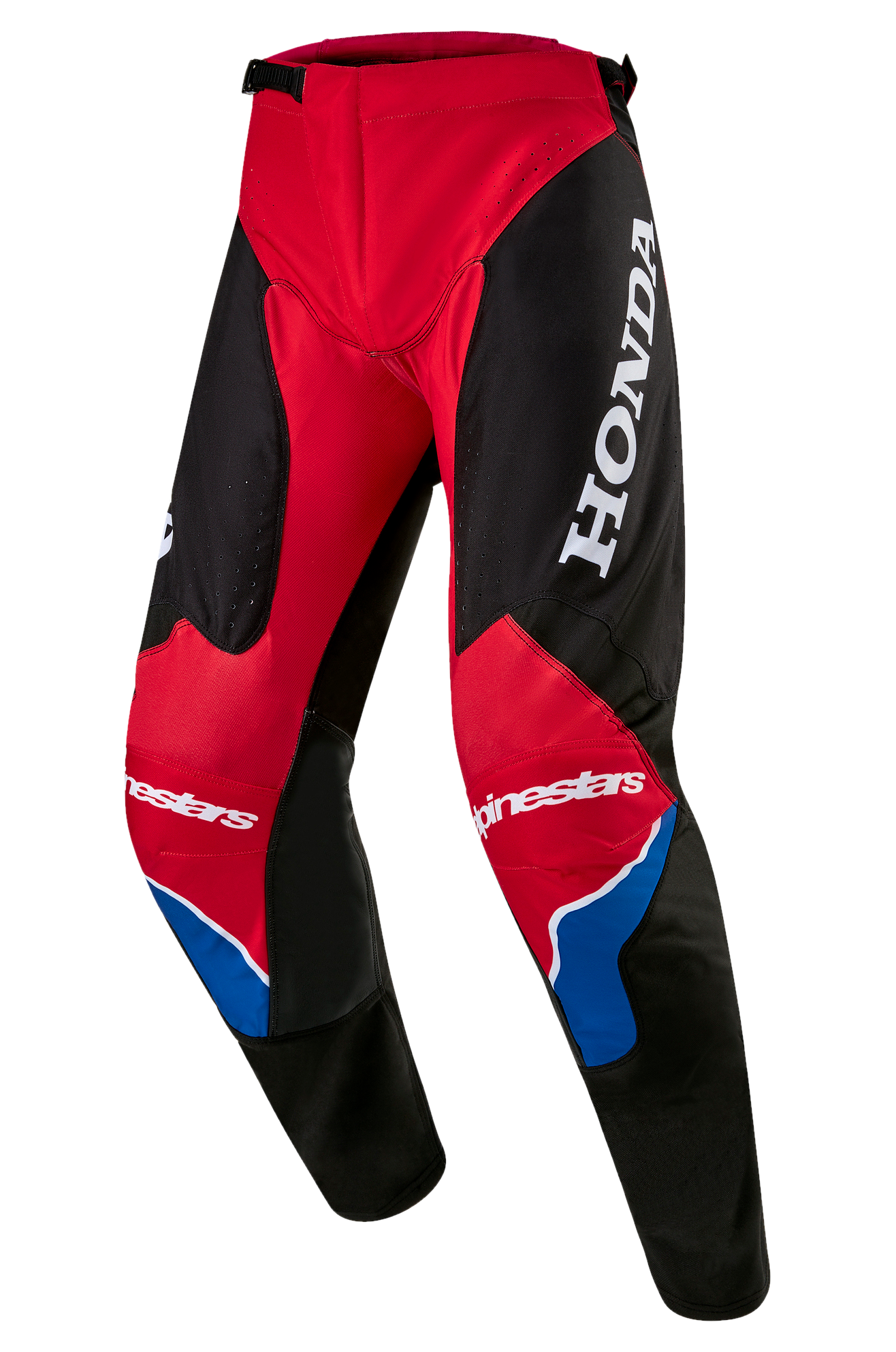 Alpinestars Pantalones de Cross  Honda Racer Iconic Rojo Brillante-Negro-Blanco
