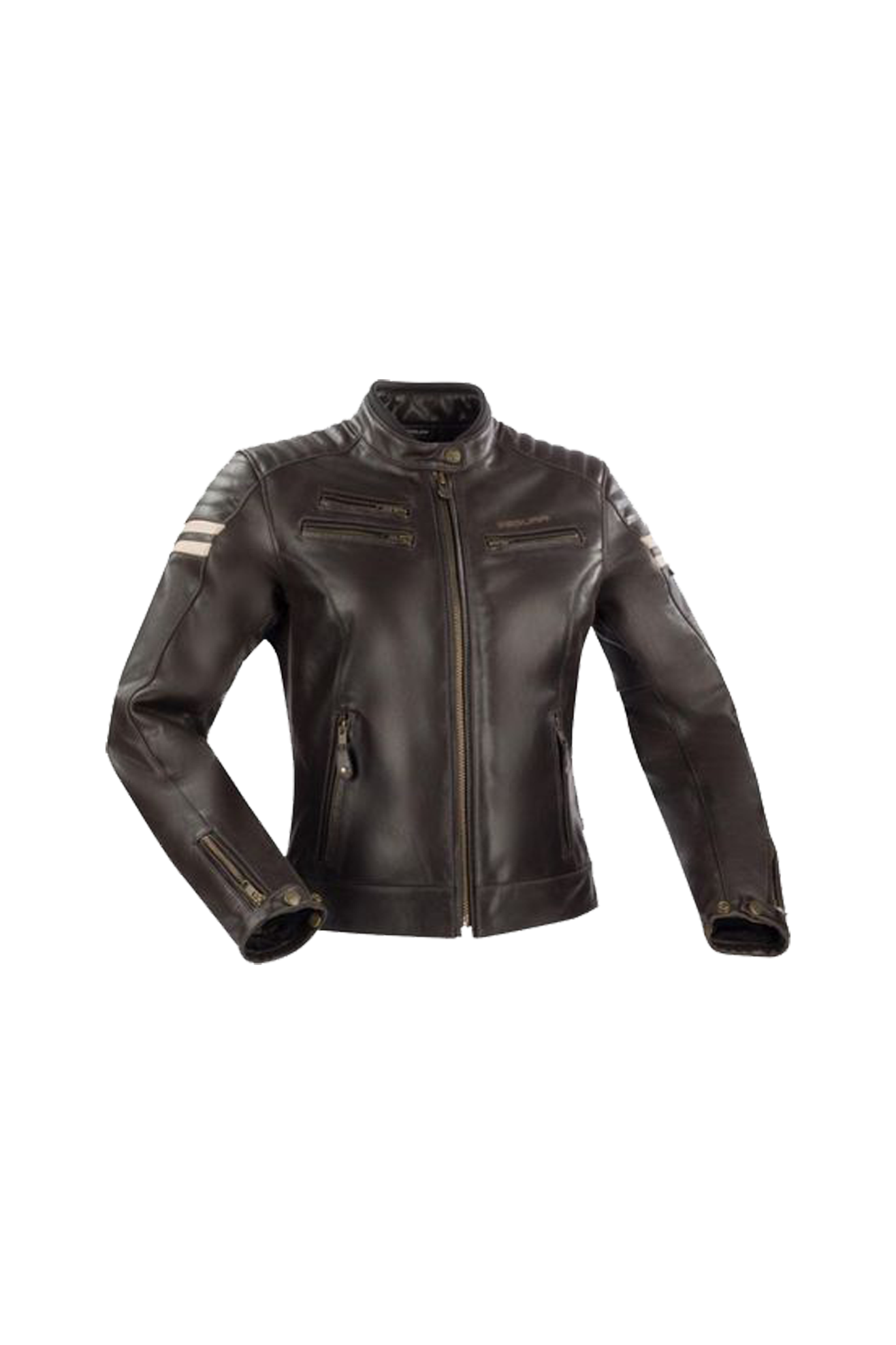 Segura Chaqueta de Moto para Mujer  Lady Funky Marrón-Beige