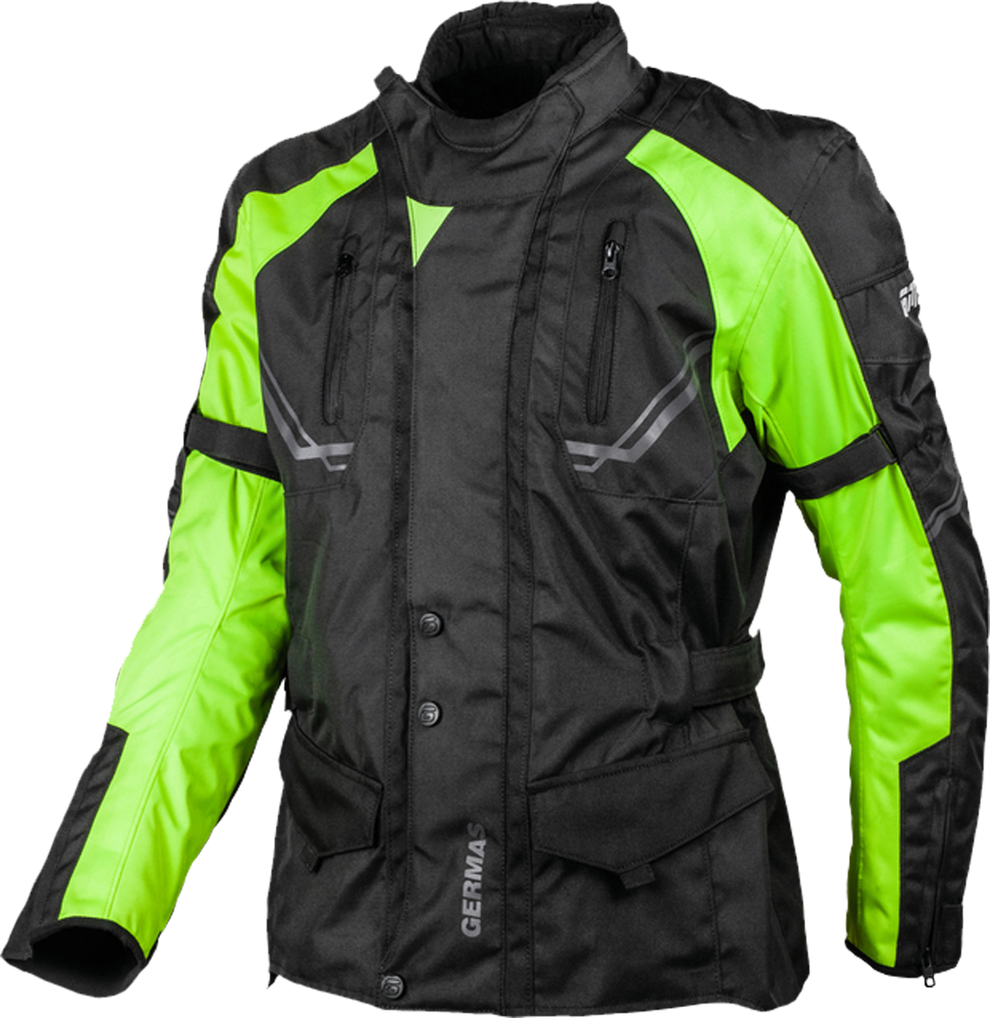 GMS Chaqueta de Moto  Taylor Negro-Amarillo