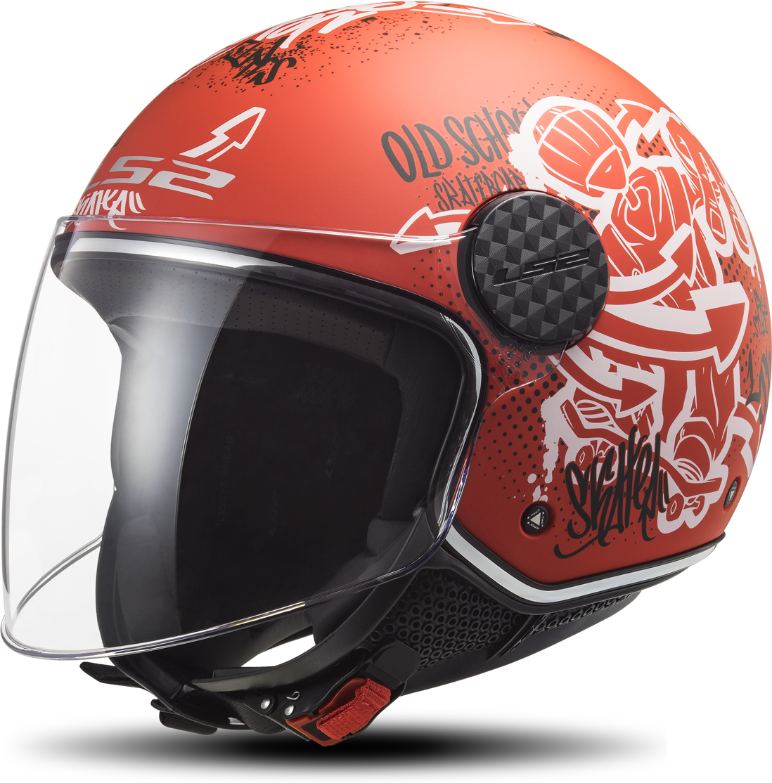 LS2 Casco Abierto  OF558 SPHERE Skater Rojo Mate