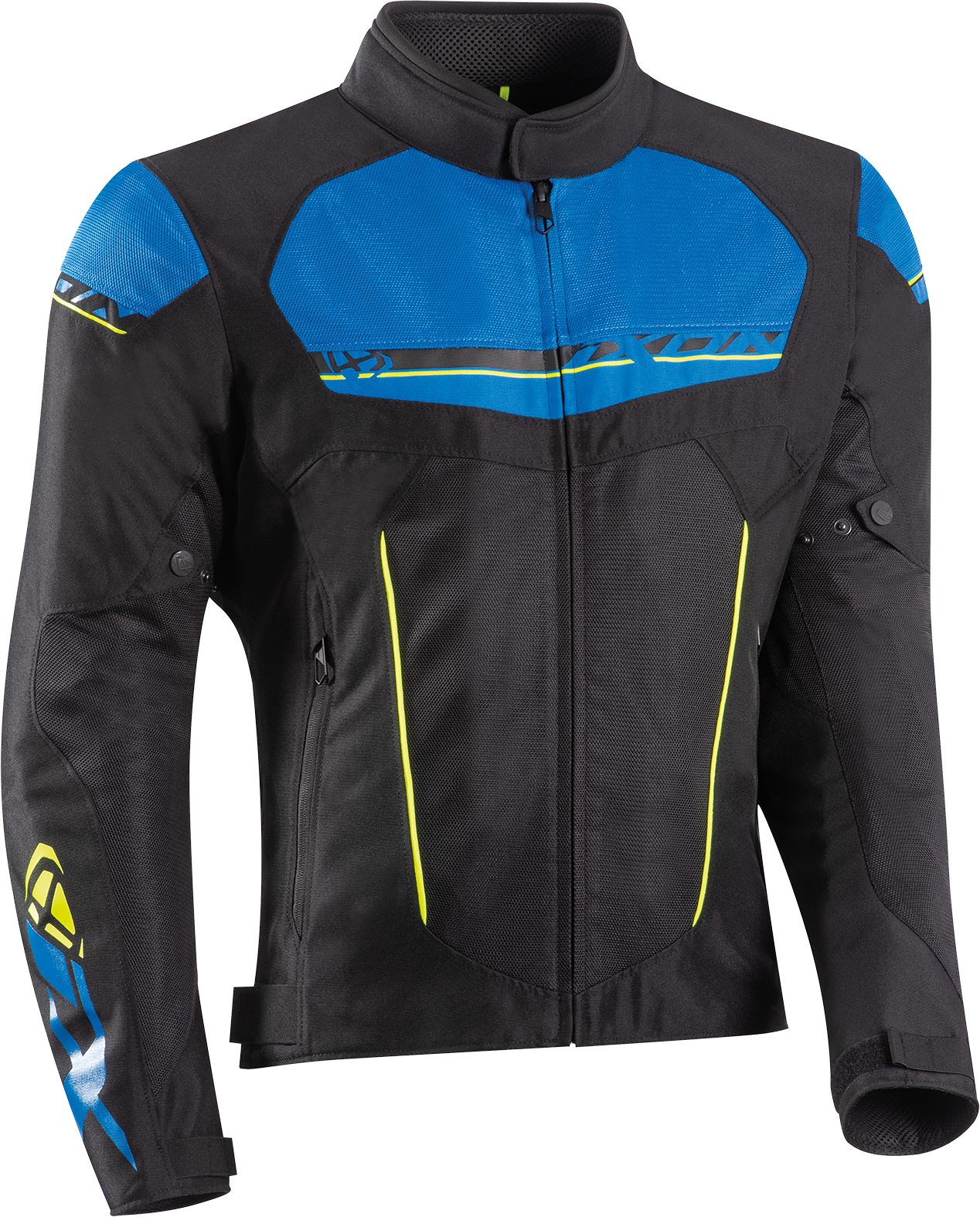 Ixon Chaqueta de Moto  T-Rex Negro-Azul-Amarillo