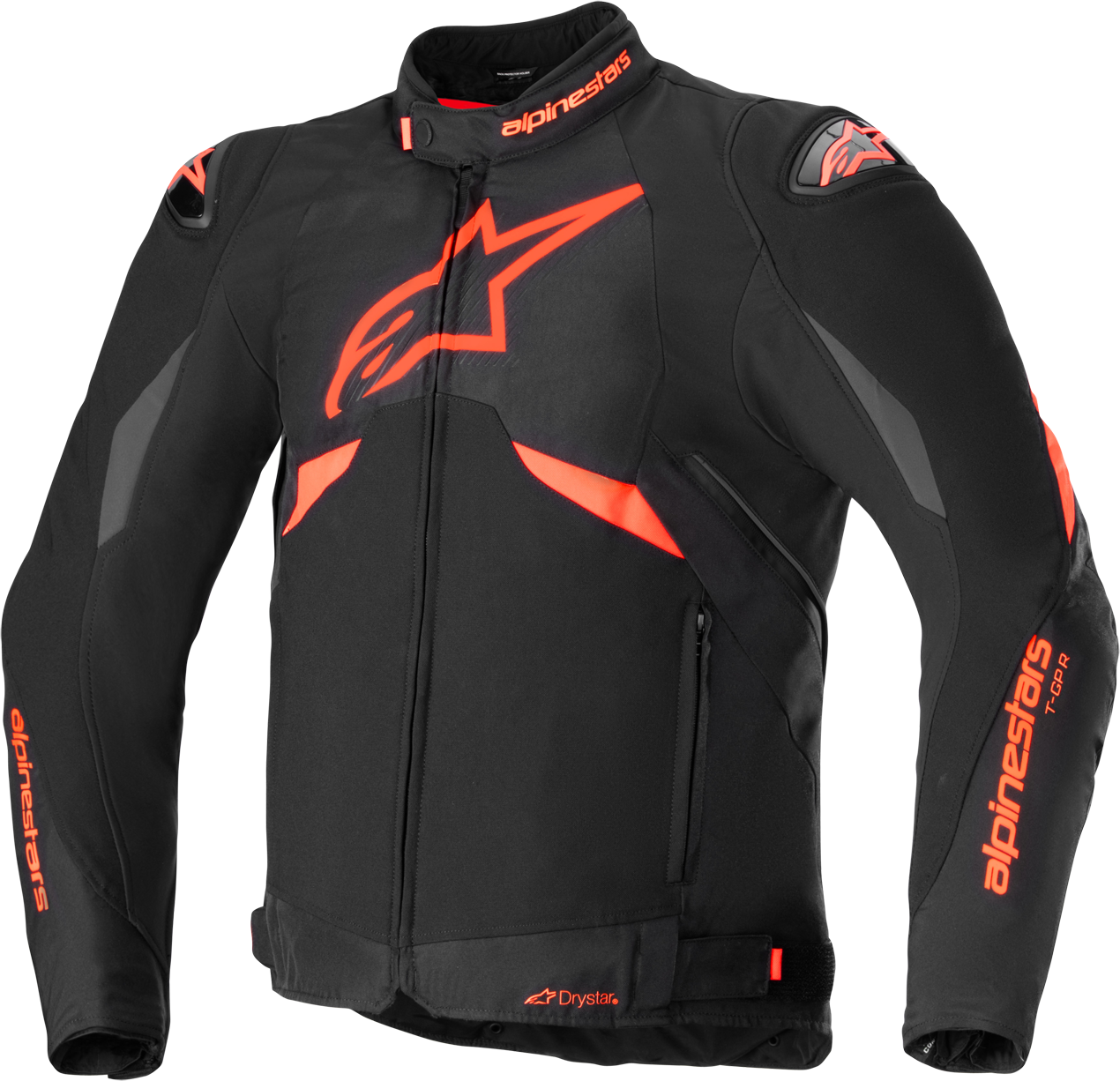 Alpinestars Chaqueta de Moto  T-GP R V3 Drystar Negro-Rojo Fluo-Blanco