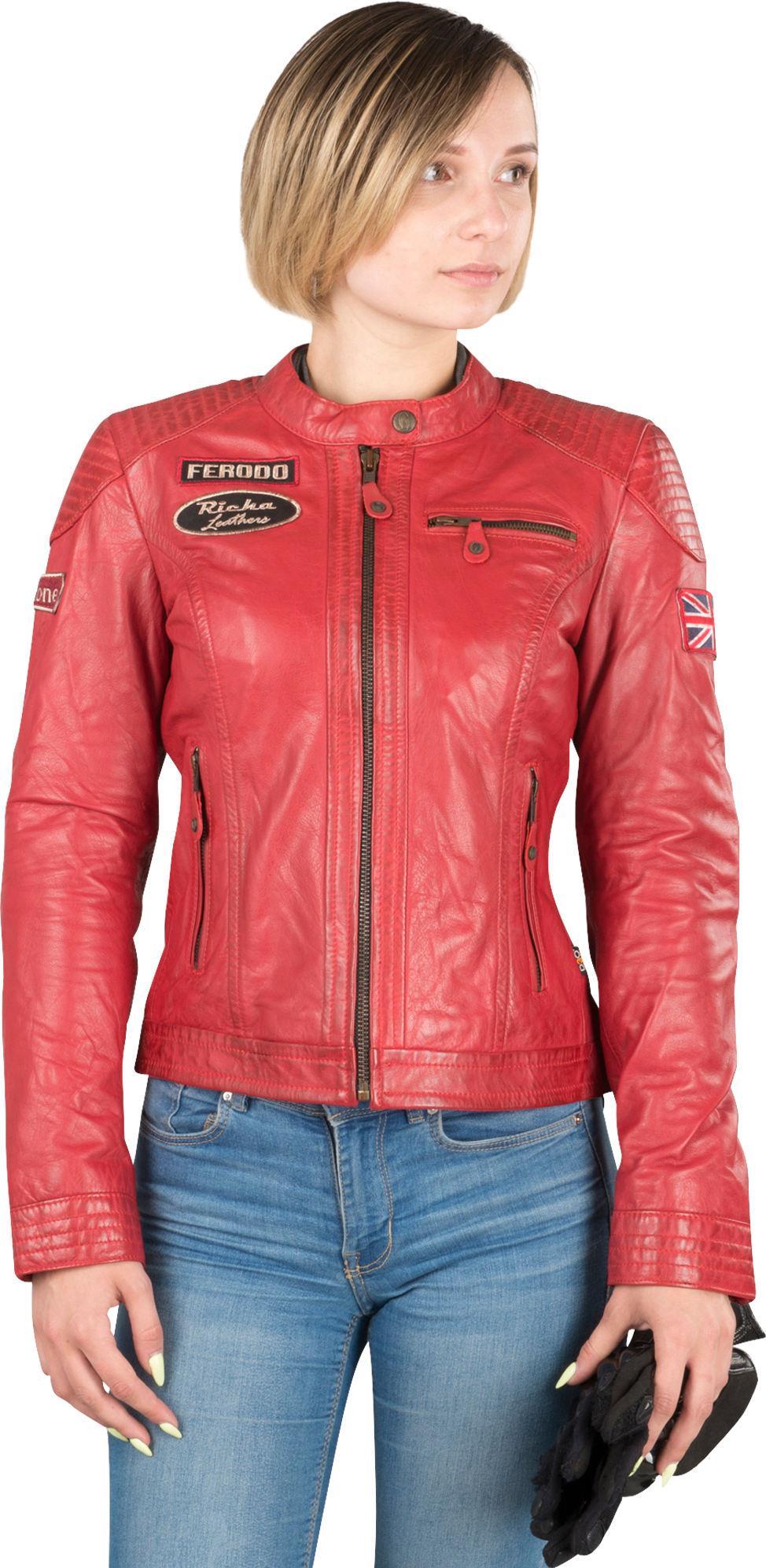 Richa Chaqueta de Moto  Sturgis Mujer Roja