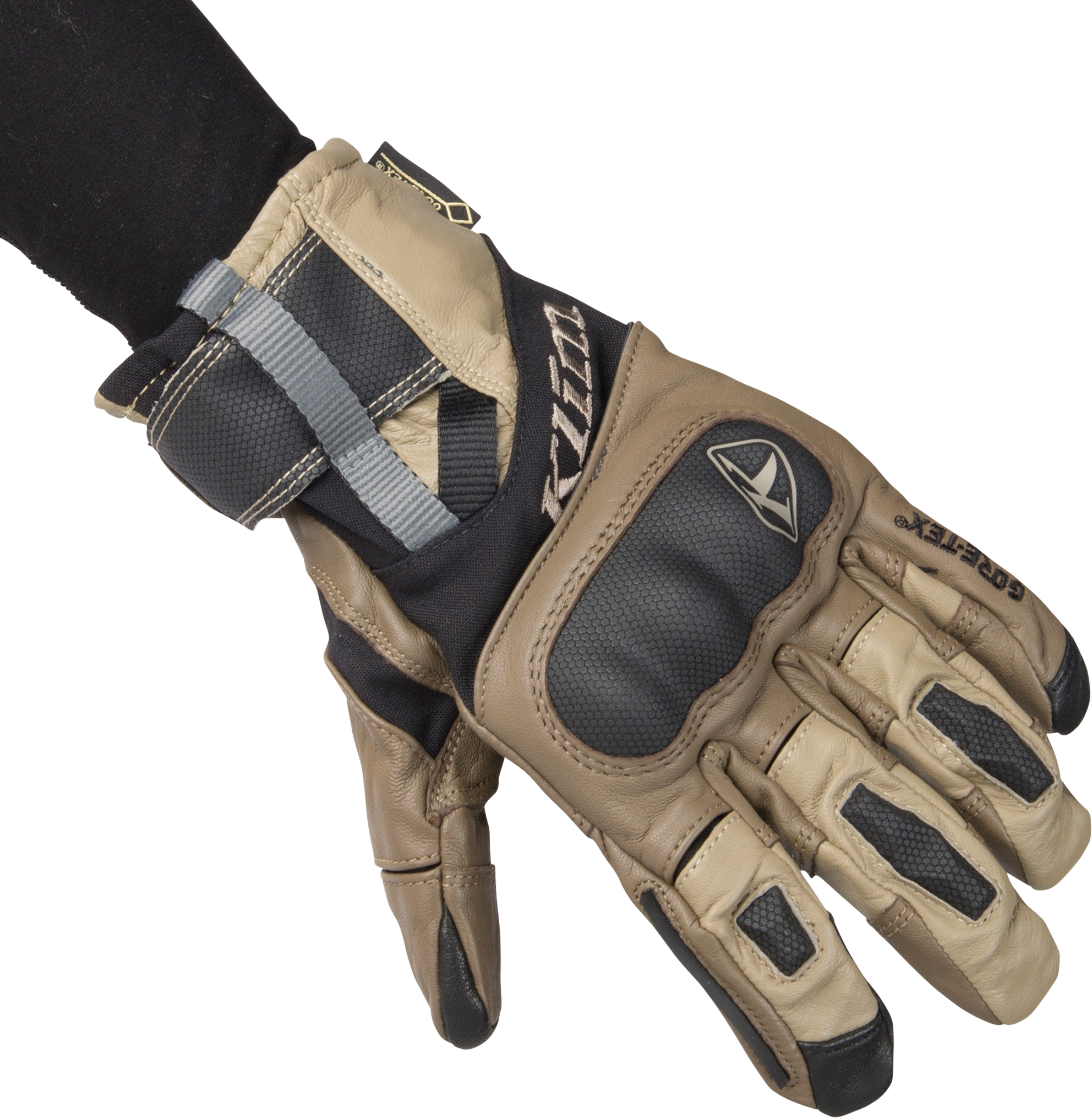 KLIM Guantes de Moto  Adventure GTX Cortos Marrón claro