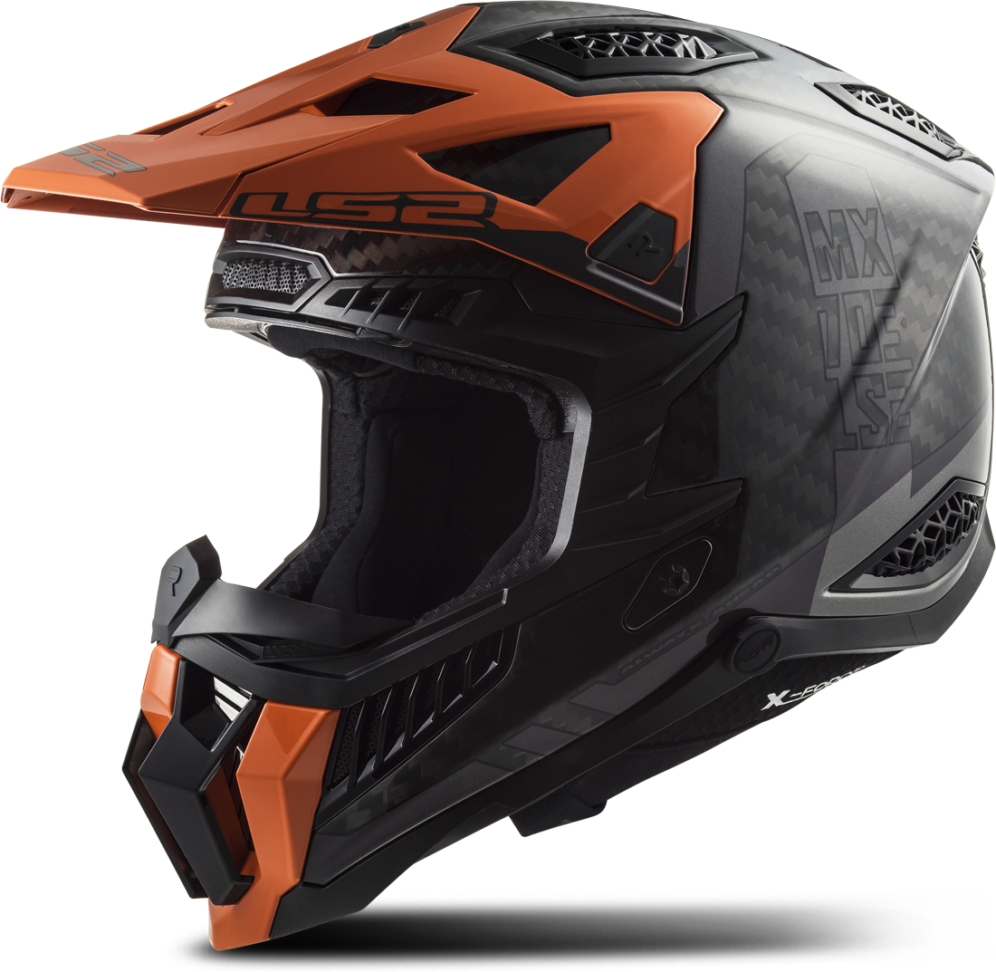 LS2 Casco de Cross  MX703 X-FORCE Victory Titanio-Naranja