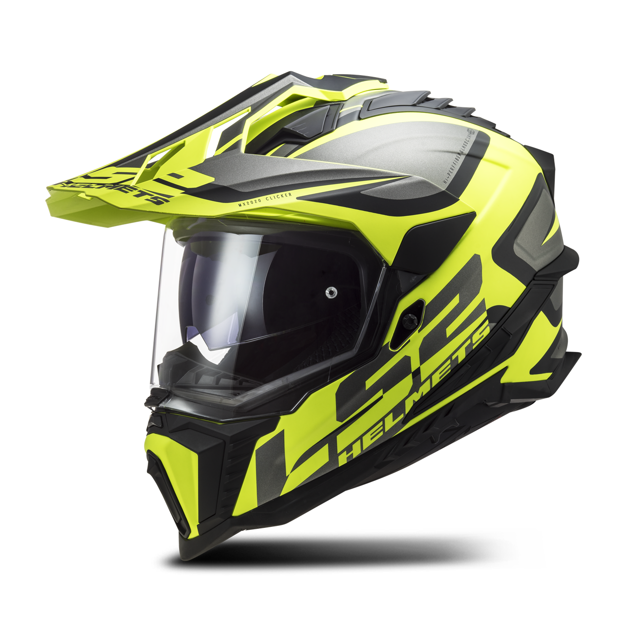 LS2 Casco Adventure  MX701 EXPLORER Alter Negro Mate-Amarillo HiVis