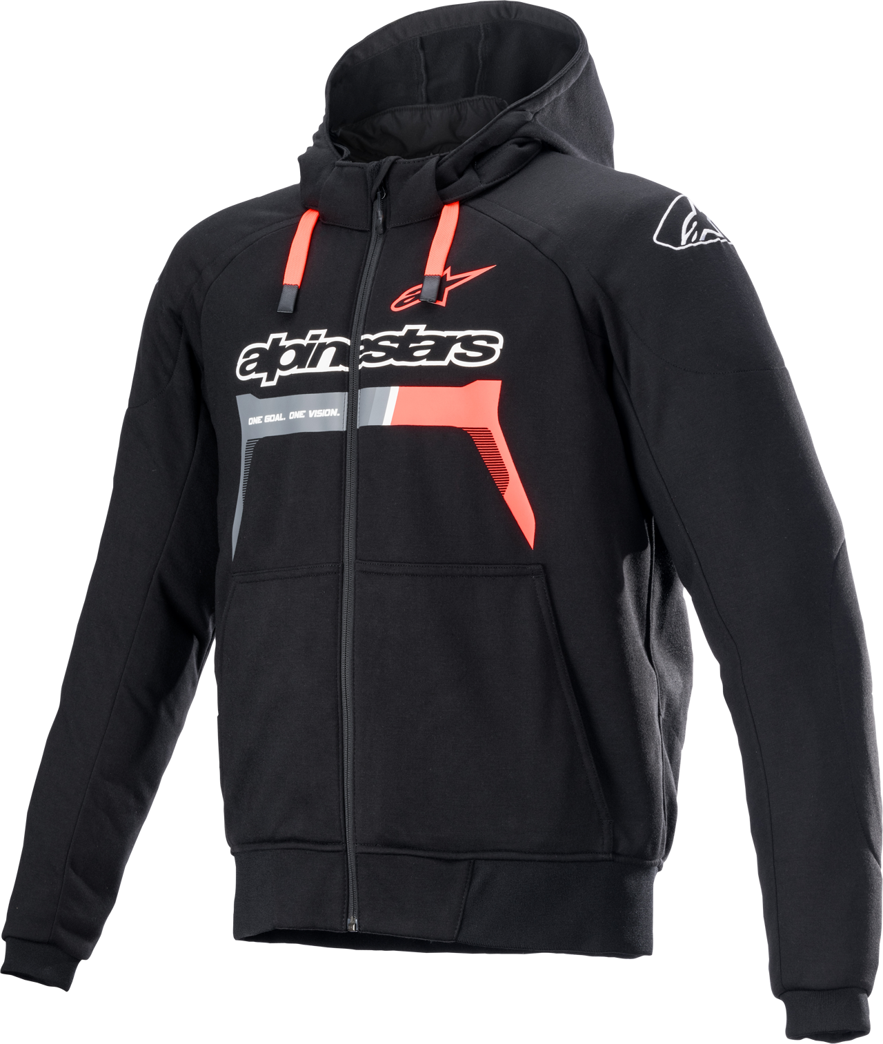 Alpinestars Sudadera para Moto  Chrome Ignition Negro-Rojo