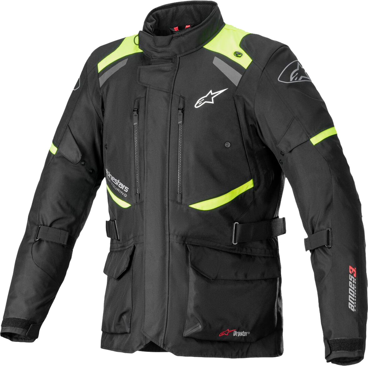 Alpinestars Chaqueta de Moto  Andes V3 Drystar® Negro-Amarillo Fluo