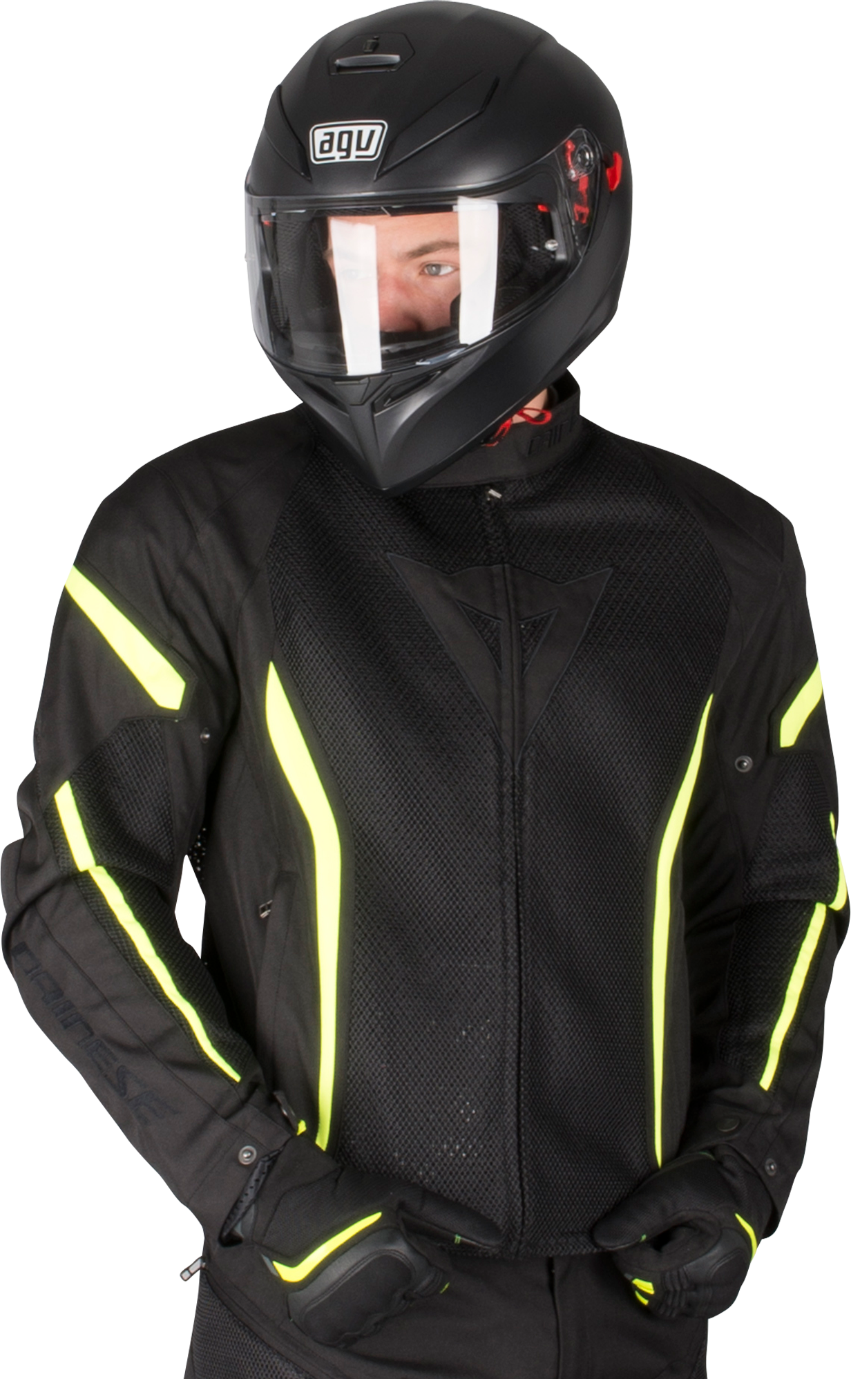 Dainese Chaqueta de Moto  Air Crono 2 Negro-Amarillo