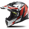 LS2 Casco de Cross  MX437 FAST EVO Strike Negro-Blanco-Rojo