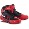 Alpinestars Zapatillas de Moto  Austin Knitted Riding Rojo Brillante-Negro