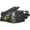 Alpinestars Guantes de Moto  SMX-1 Air V2 Negro-Amarillo Fluo