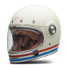 BELL Casco Integral  Bullitt Blanco Perla-Sangre-Azul