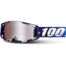 100% Gafas de Cross  Armega Novel Lente Espejo Plateado