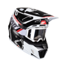 Leatt Casco de Cross con Gafas  Kit Moto 7.5 V24 Negro-Blanco
