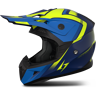 Stormer Casco de Cross  Dust Azul Neón-Amarillo