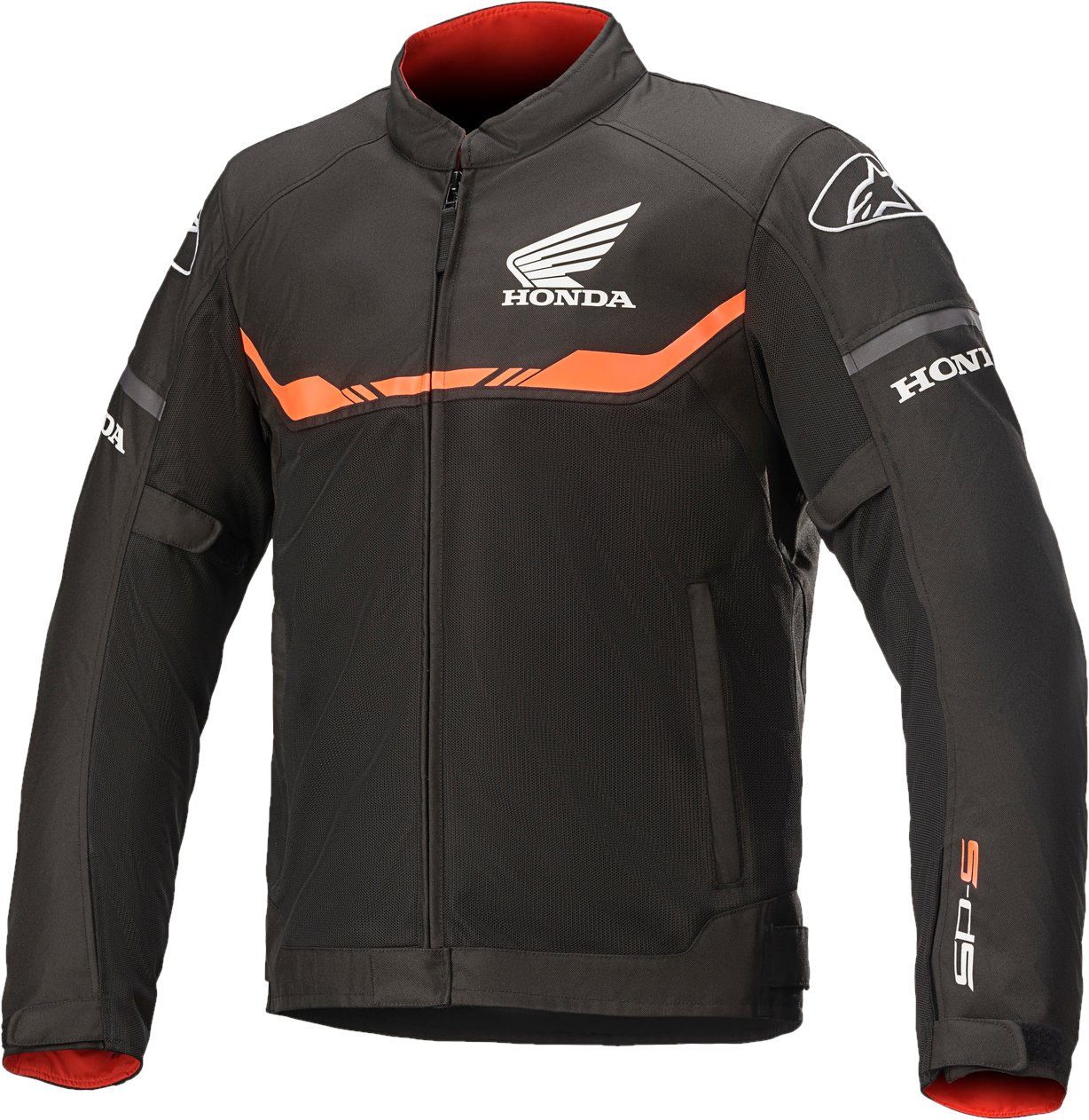 Alpinestars Chaqueta de Moto Honda T-SPS Air Negro-Rojo Brilante