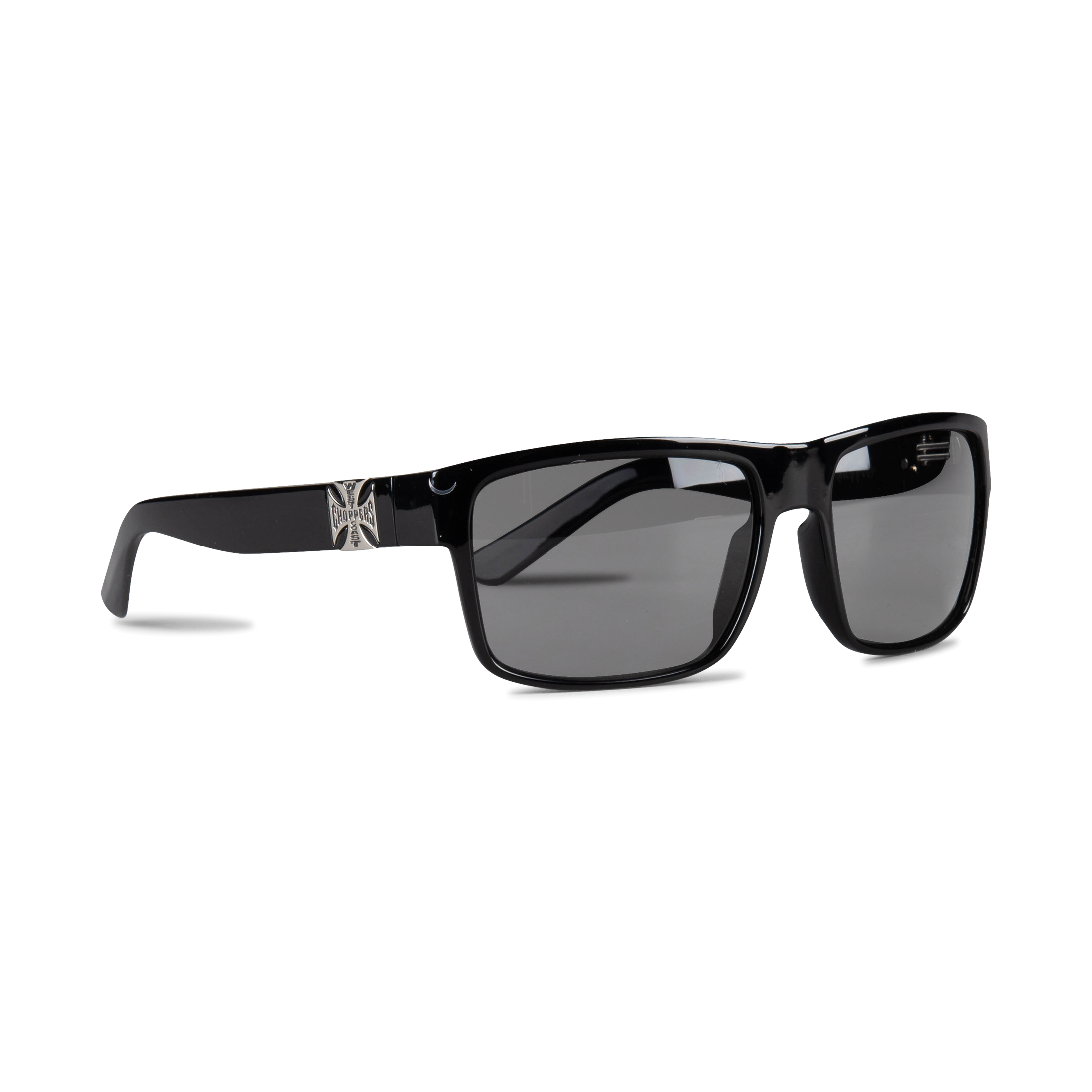 West Coast Choppers Gafas de Sol  WTF Shiny Negro-Ahumado