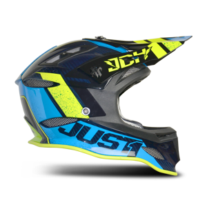 Just1 Casco de Cross  JDH Mips Assault Azul-Amarillo