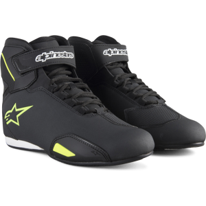 Alpinestars Zapatillas de Moto  Sector Negro-Amarillo Fluo