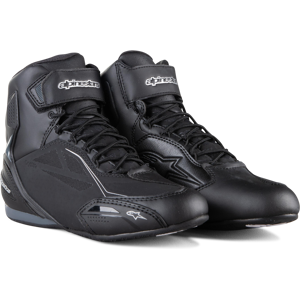 Alpinestars Zapatillas de Moto  Stella Faster-3 DryStar Negro-Plateado