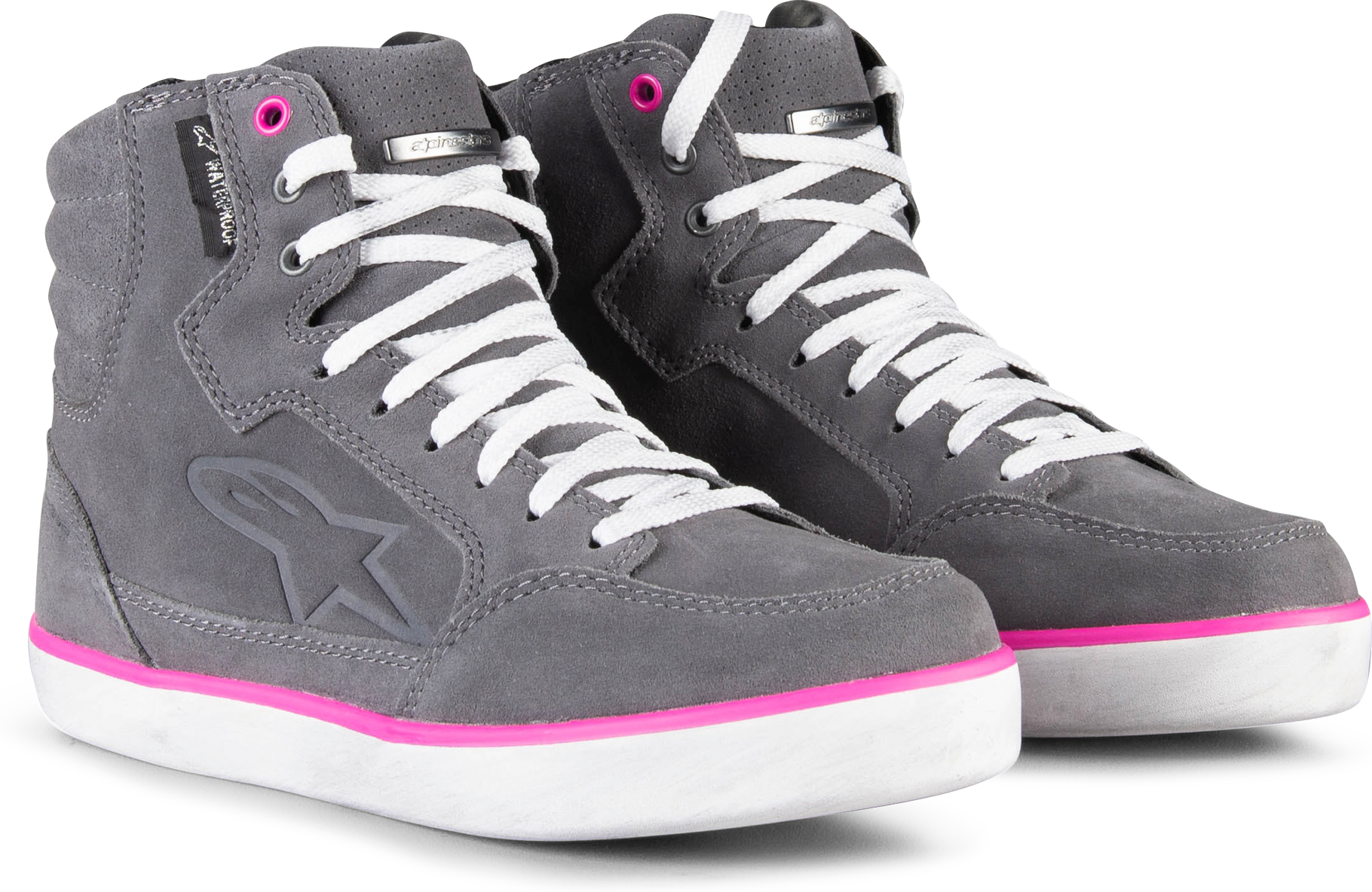 Alpinestars Zapatillas de Moto  J-6 Canvas Mujer Gris-Rosa