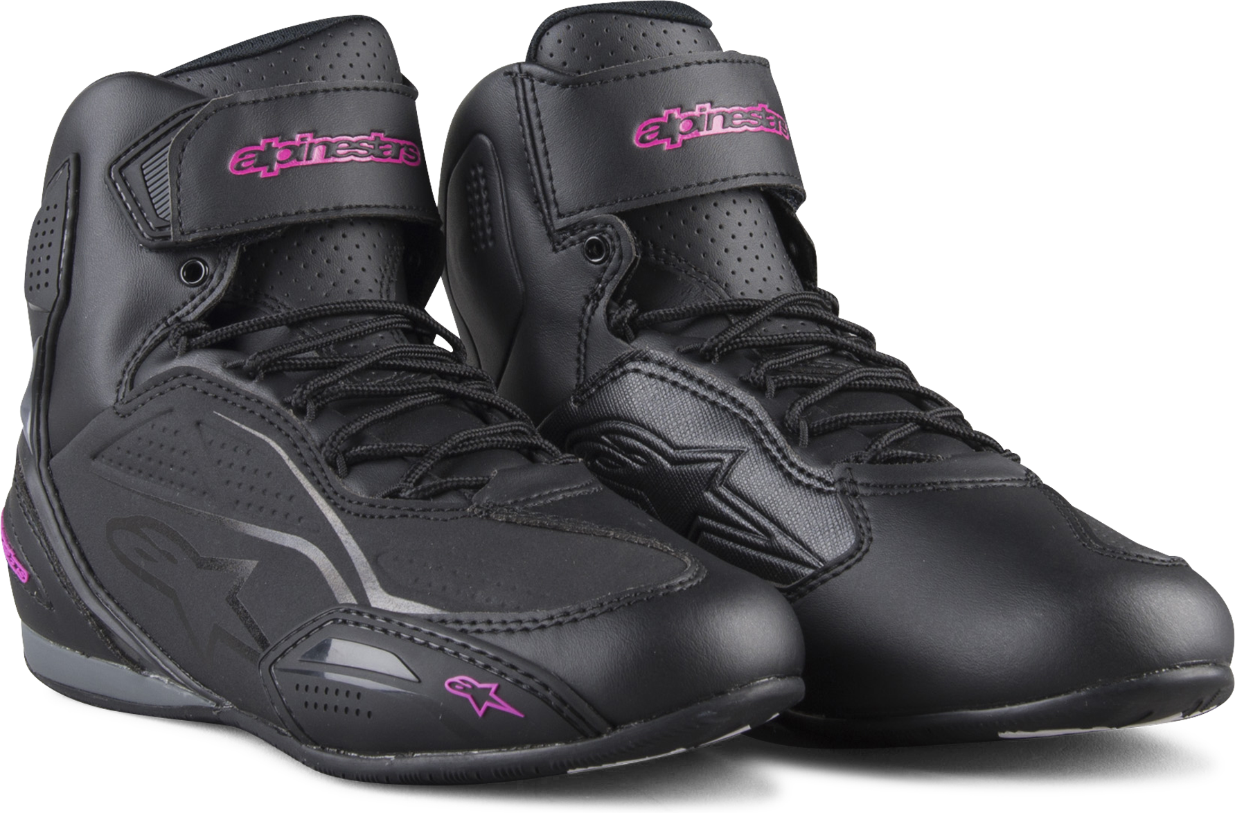 Alpinestars Zapatillas de Moto  Stella Faster-3 Negro-Fucsia Alpinestars Zapatillas de Moto  Stella Faster-3 Negro-Fucsia