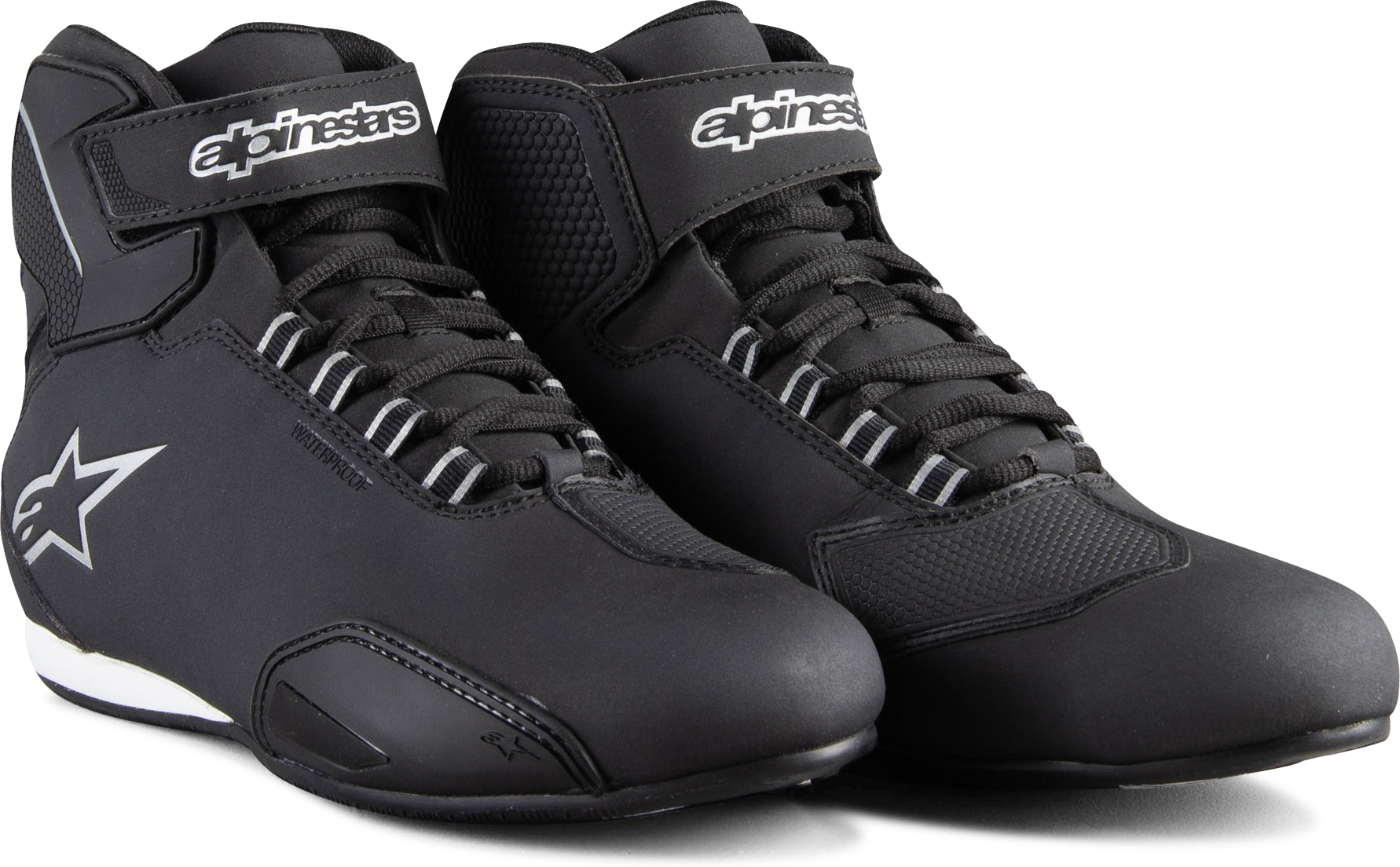 Alpinestars Zapatillas de Moto  Stella Sector Waterproof Negro-Plateado