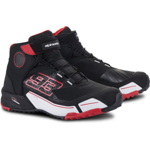 Alpinestars Zapatillas de Moto  MM93 CR-X Drystar Negro-Rojo-Blanco