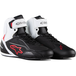 Alpinestars Zapatillas de Moto  Faster-3 Negro-Blanco-Rojo