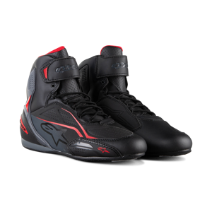 Alpinestars Zapatillas de Moto  Faster-3 Negro-Gris-Rojo