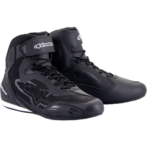 Alpinestars Zapatillas de Moto  Faster-3 Rideknit Negro-Gris Oscuro