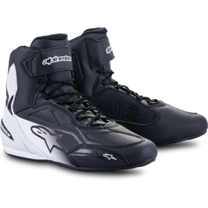 Alpinestars Zapatillas de Moto  Faster-3 Negro-Blanco