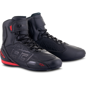 Alpinestars Zapatillas de Moto  Austin Negro-Rojo Brillante