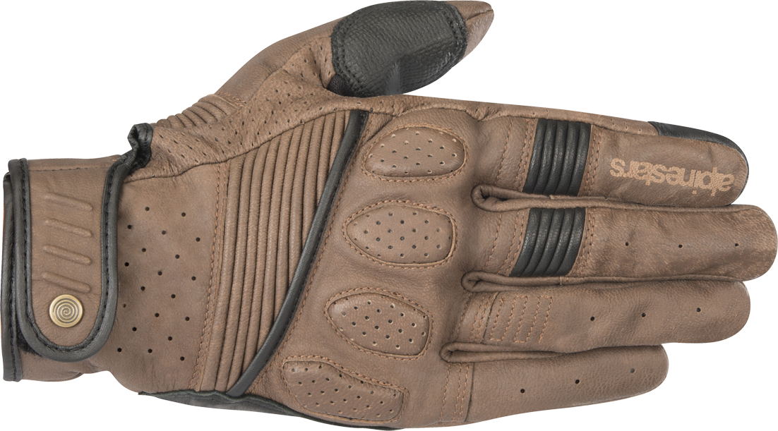 Alpinestars Guantes de Moto  Crazy Eight Negro-Marrón