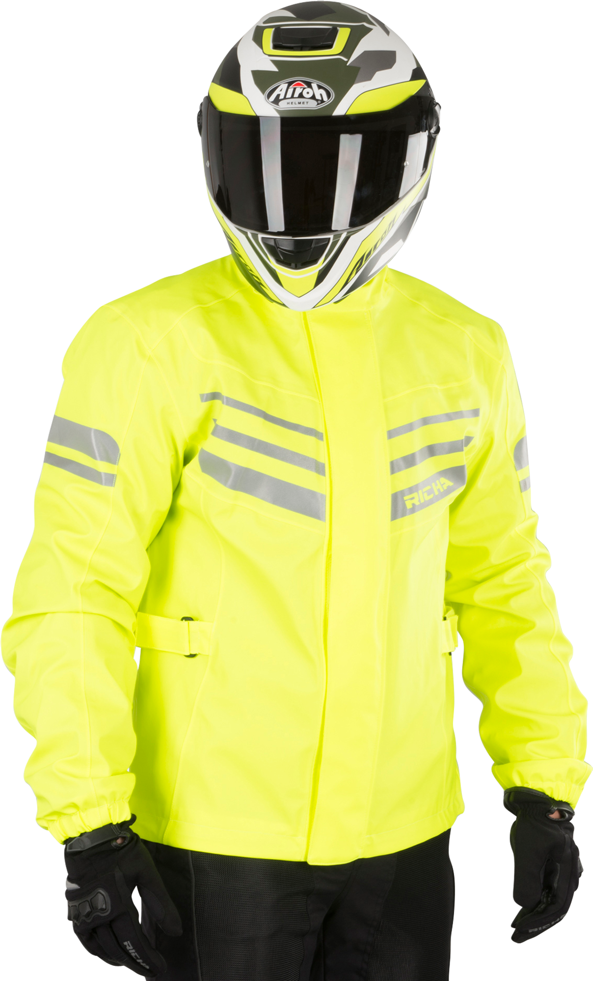 Richa Chaqueta de Moto  Rainstretch Amarillo Fluo Richa Chaqueta de Moto  Rainstretch Amarillo Fluo