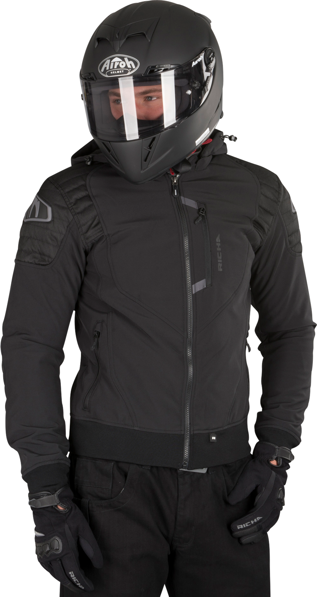 Richa Chaqueta de Moto  Atomic WP Negra Richa Chaqueta de Moto  Atomic WP Negra