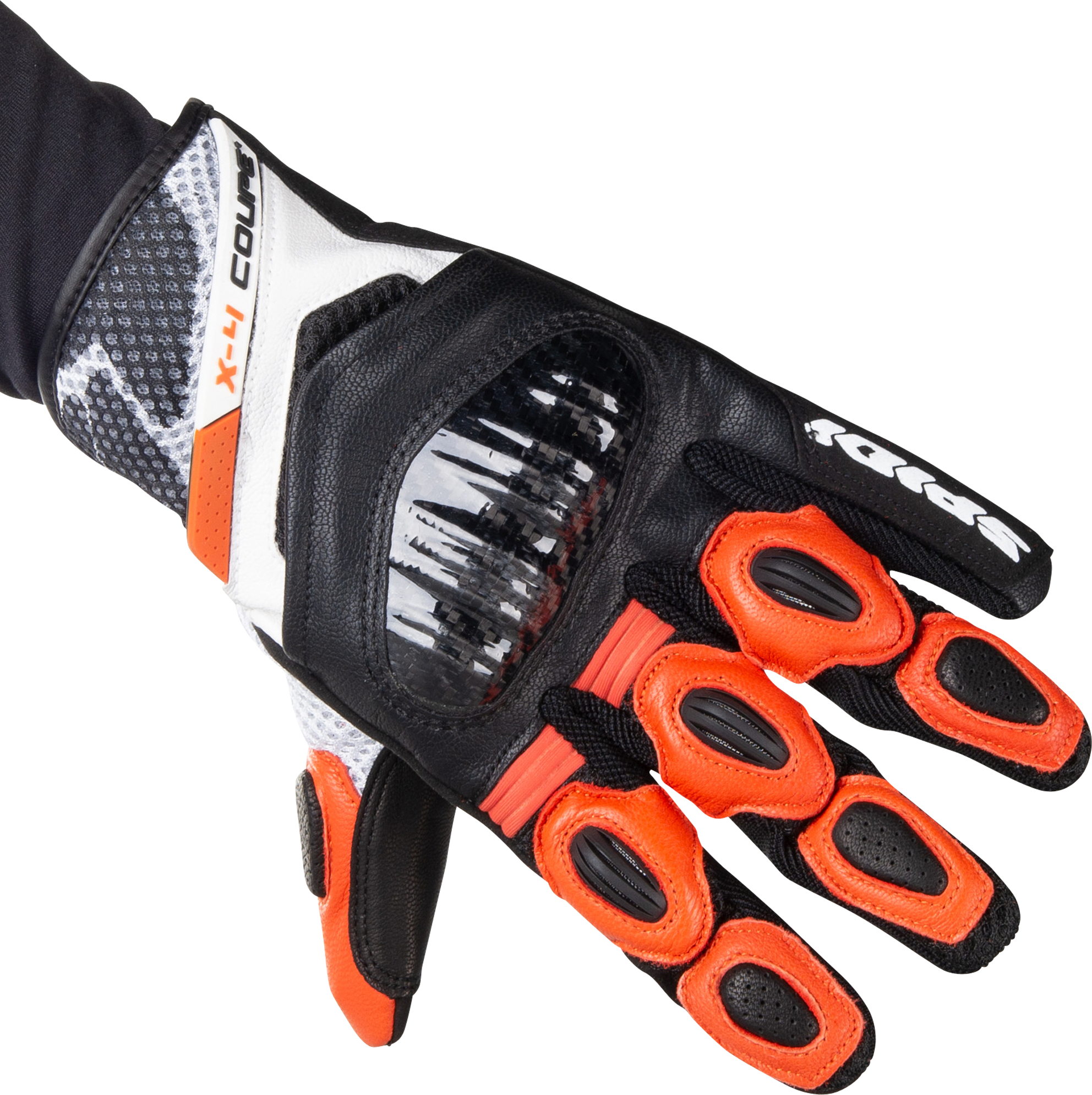 Spidi Guantes de Moto  X4 Coupe Negro-Naranja Spidi Guantes de Moto  X4 Coupe Negro-Naranja