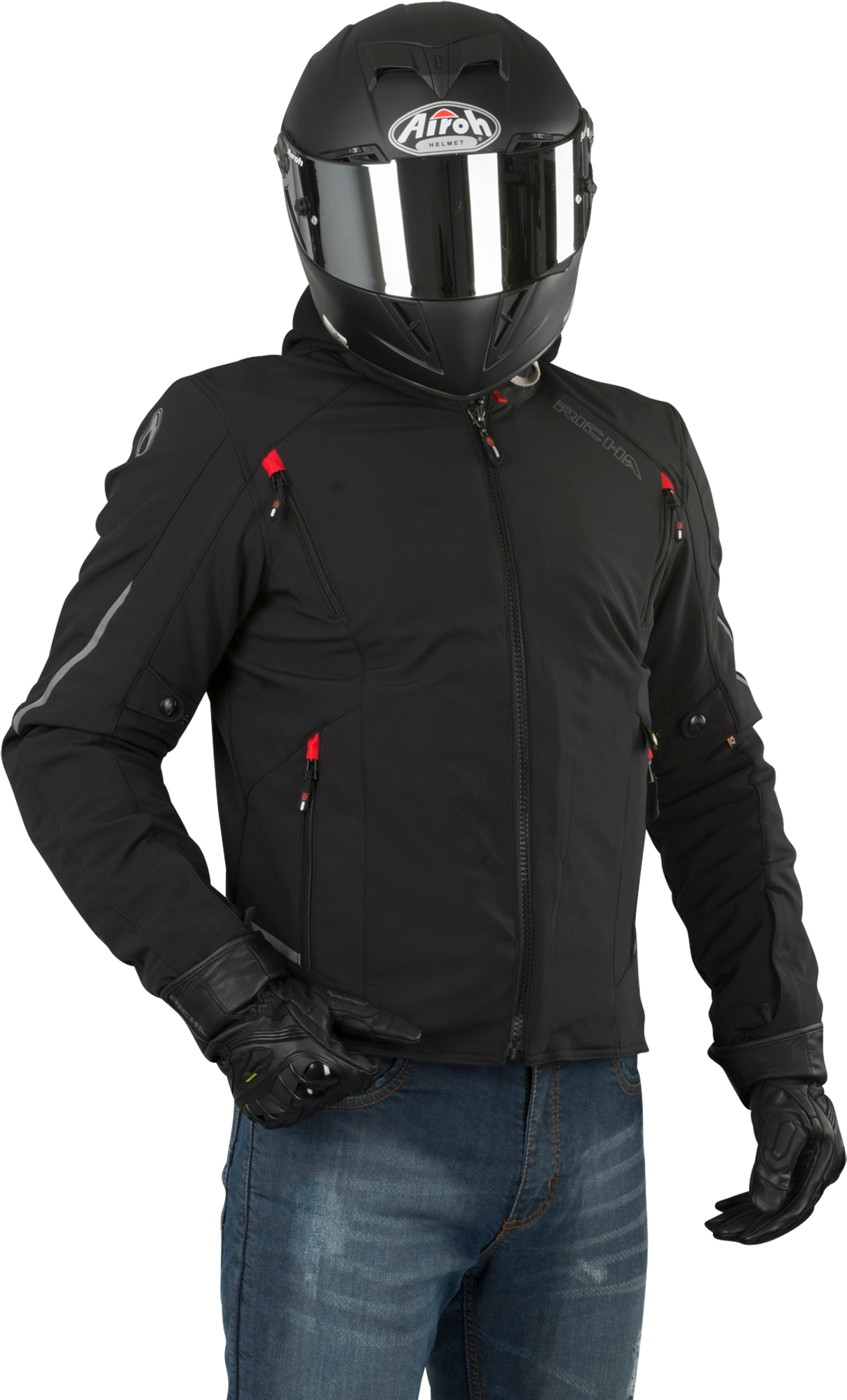 Richa Chaqueta de Moto  Ranger WP Negra Richa Chaqueta de Moto  Ranger WP Negra