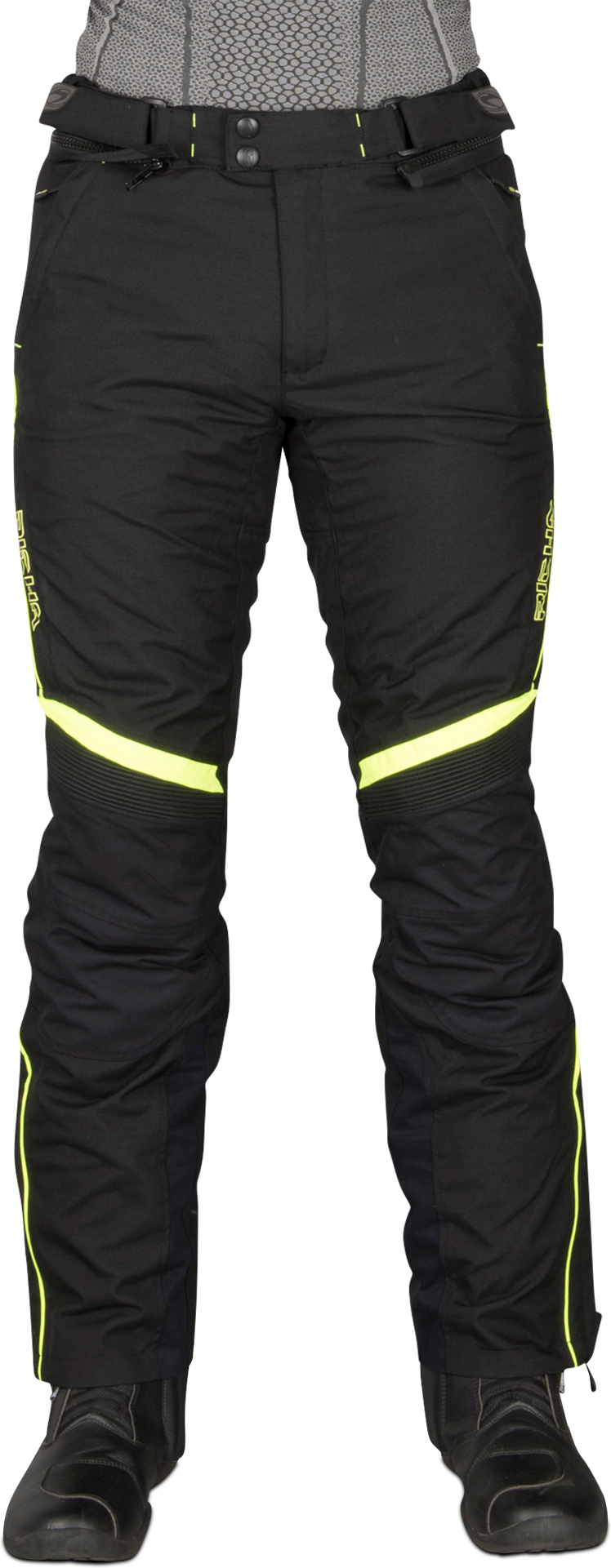 Richa Pantalones de Moto  Camargue Negro-Amarillo Fluo Richa Pantalones de Moto  Camargue Negro-Amarillo Fluo
